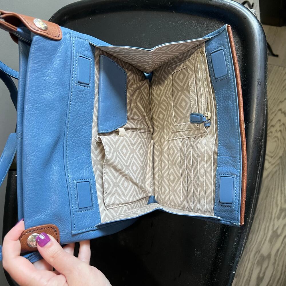 Brighton Shiloh Afrianz Cell Phone Case Organizer Crossbody Bag Purse - Picture 7 of 12